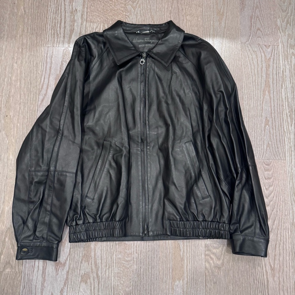 Vintage Salvatore Ferragamo Leather Jacket